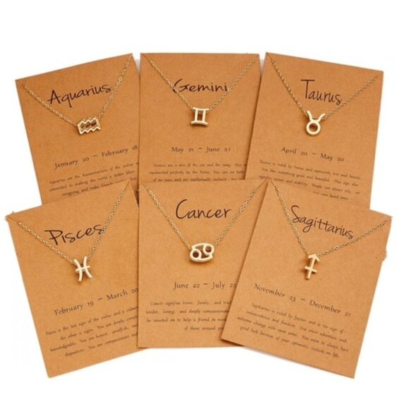 Zodiac Charm Pedant Necklace by Golden Threads … - Picture 4 of 10